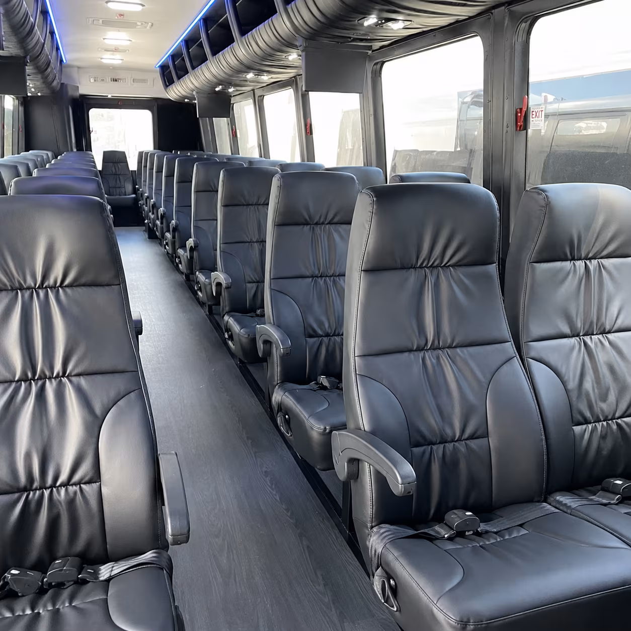 visalia sporting event transportation onboard seating