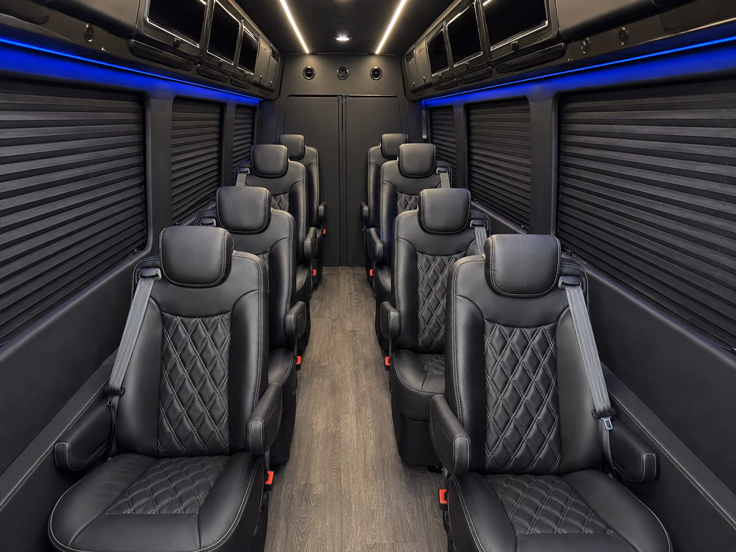 visalia wedding transportation onboard seating